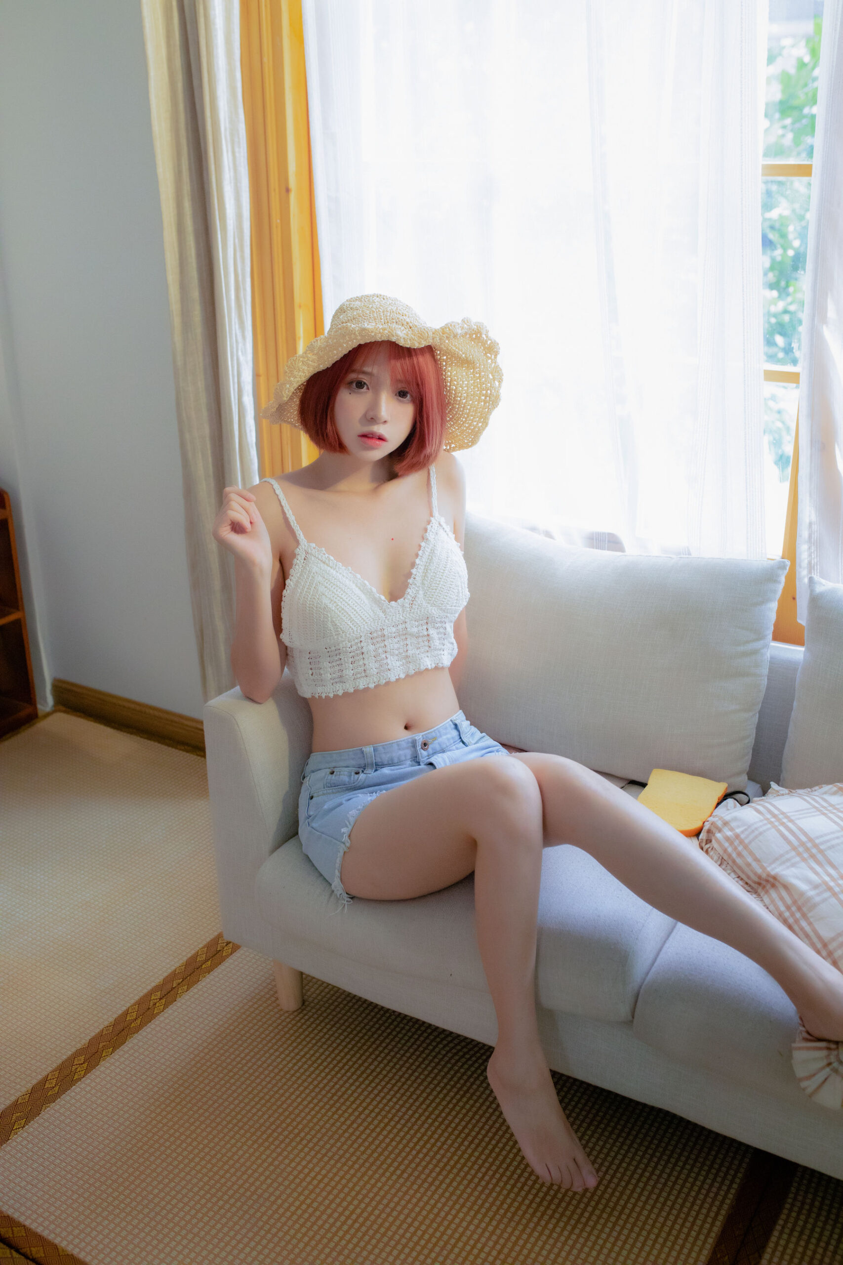 [COS福利] 疯猫ss – 草帽女孩-旭达资源网