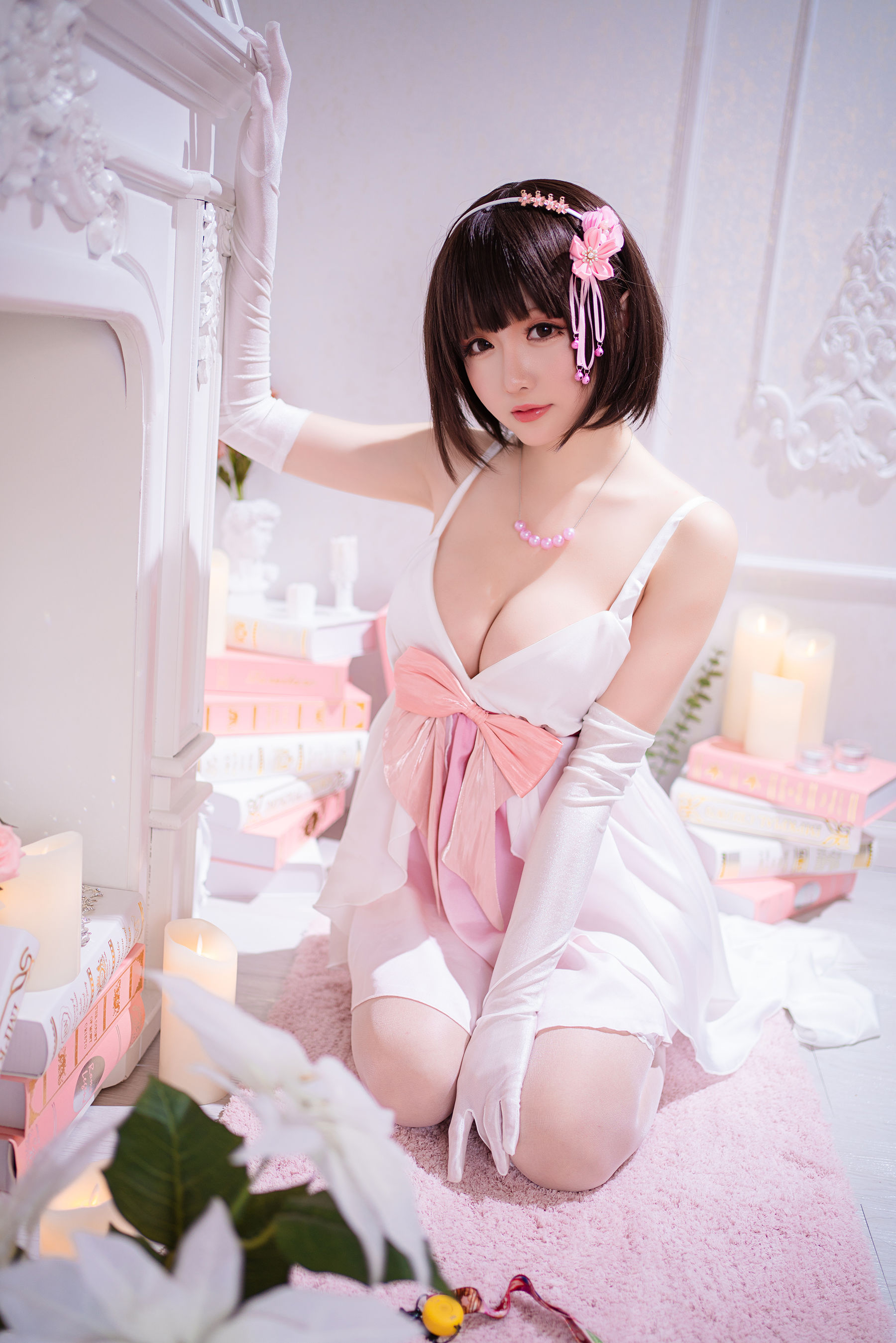 [COS福利] Coser小姐姐星之迟迟 – 加藤惠 特典礼服-旭达资源网